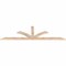 Ekena Millwork Richland Smooth Timber Gable Bracket, Douglas Fir, 84"W x 24"H x 1 1/2"D x 3 1/2"F, 7/12 Pitch GBW084X24X0204RIC00SDF - alternate 5
